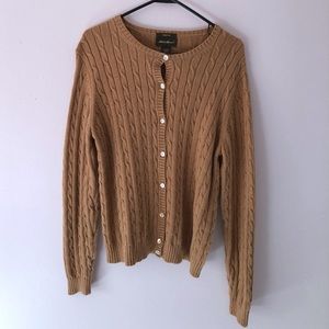 Tall Eddie Bauer Tan Cardigan